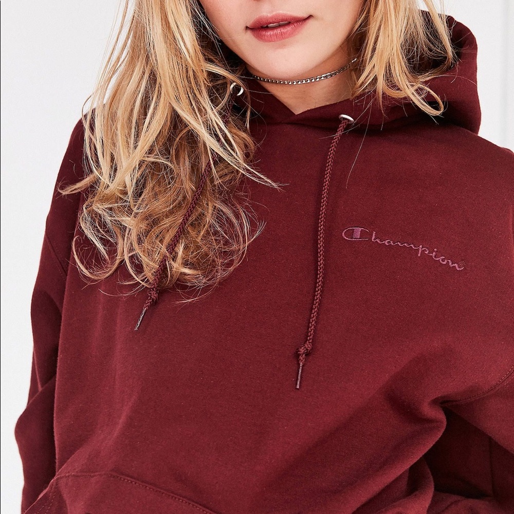 Champion reverse weave mini logo hoodie